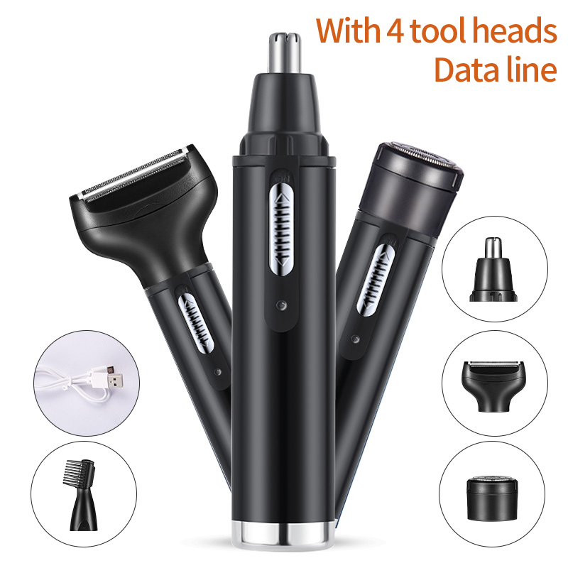 Men'S Grooming Scissors - Electric Nose Ear Hair Trimmer for
