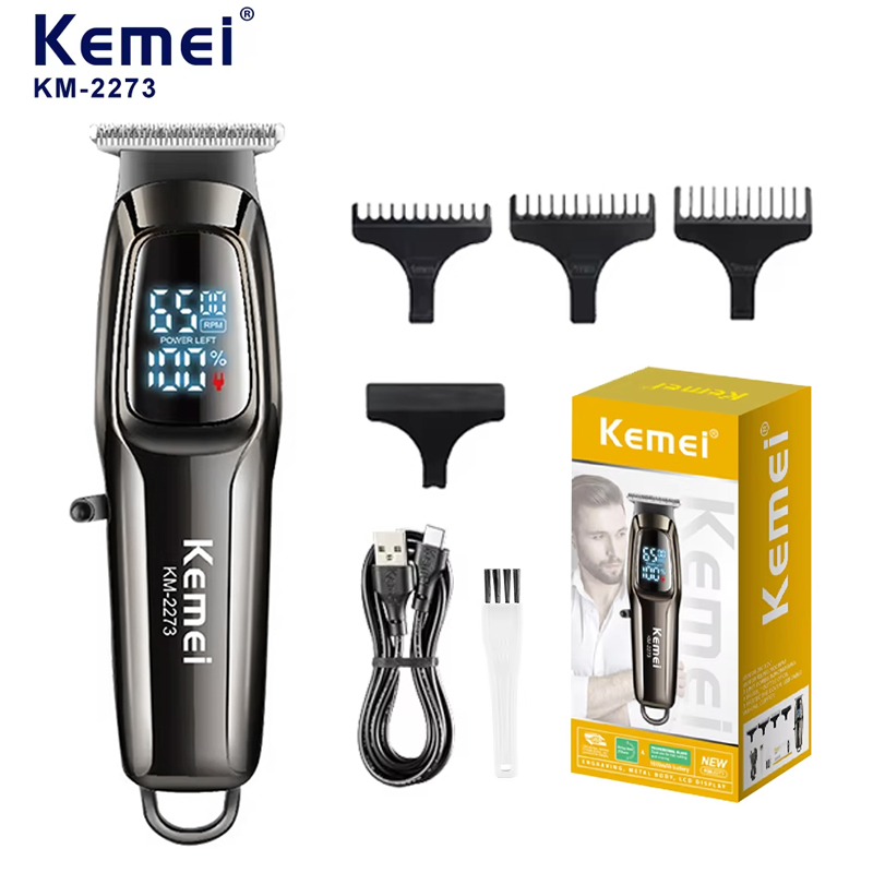 Men'S Grooming Scissors - Kemei KM-2273 Rechargeable Electric Hair Clipper