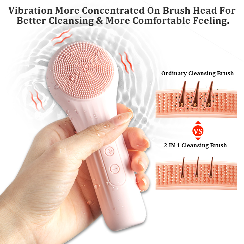 Face Wash Mens - Sonic Waterproof Facial Cleansing Brush for
