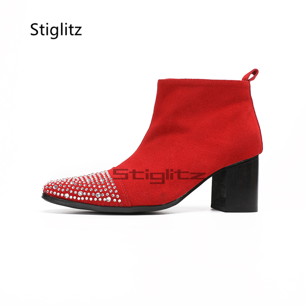 Rhinestone Pointed Toe Chelsea - Men'S Grooming For Wedding review and price