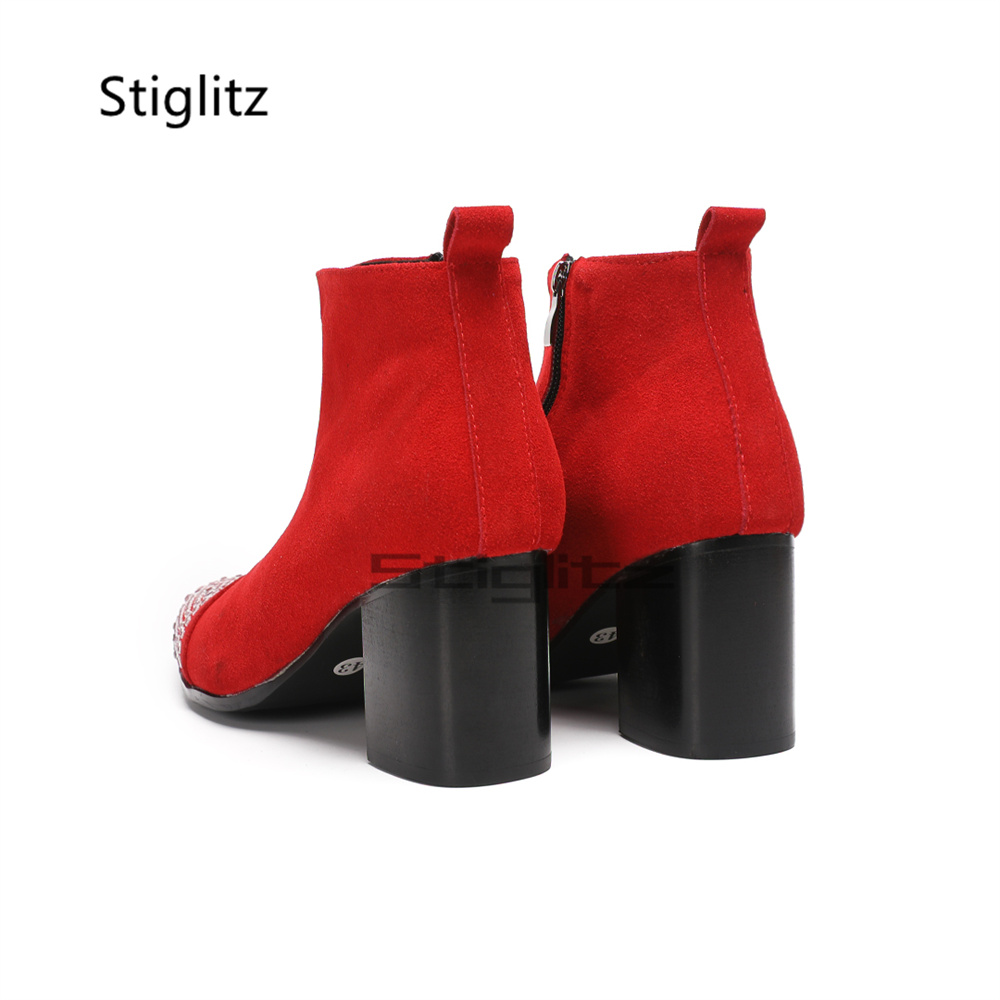 Rhinestone Pointed Toe Chelsea - Men'S Grooming For Wedding review and price