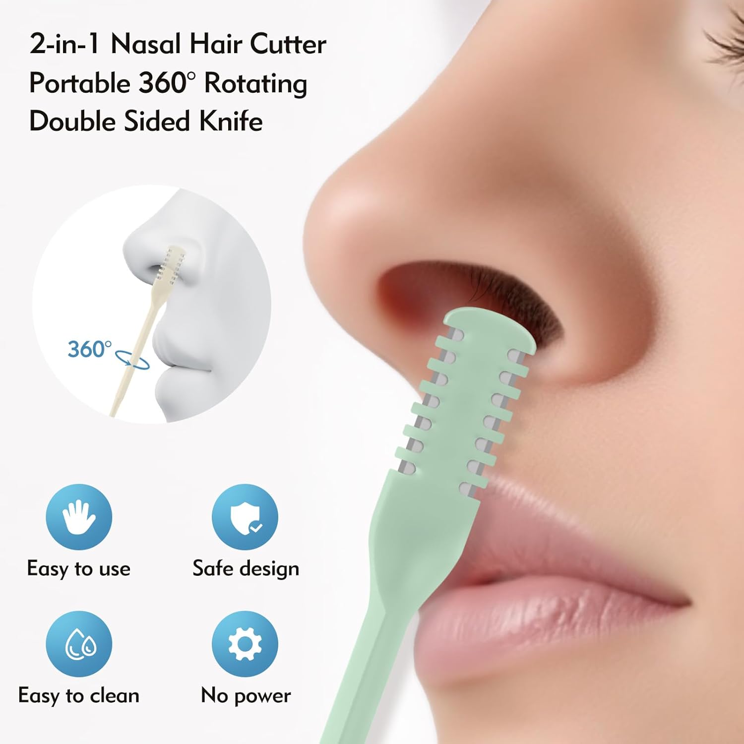 5/20/50Pcs 2-in-1 Nasal Cutter - Men'S Grooming Scissors review and price
