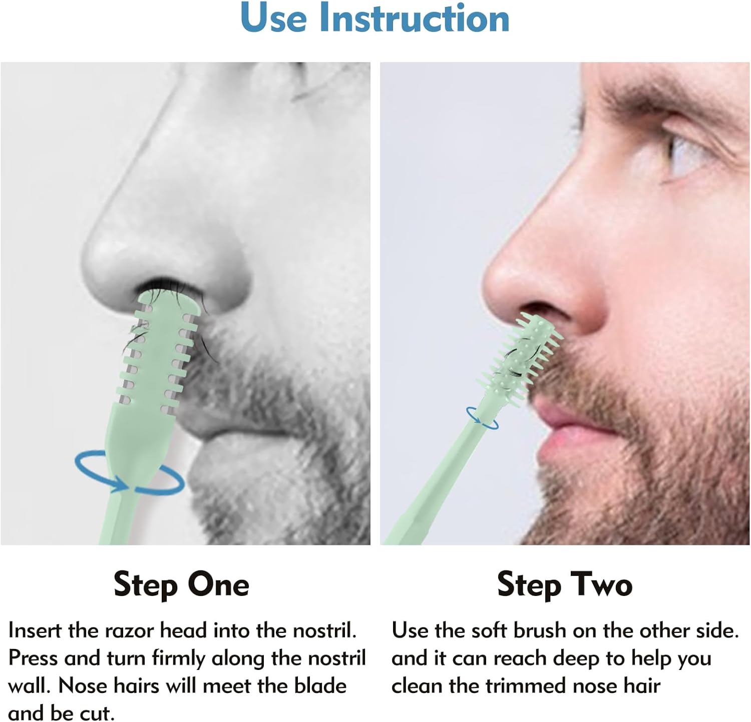 5/20/50Pcs 2-in-1 Nasal Cutter - Men'S Grooming Scissors review and price