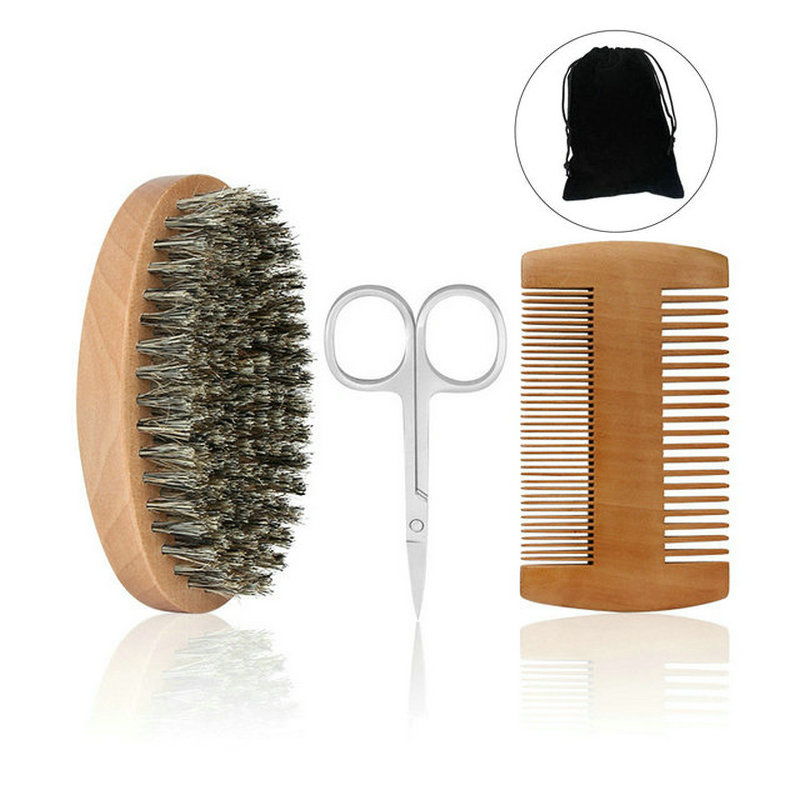 Professional Soft Boar Bristle - Mens Grooming Kit Bag review and price