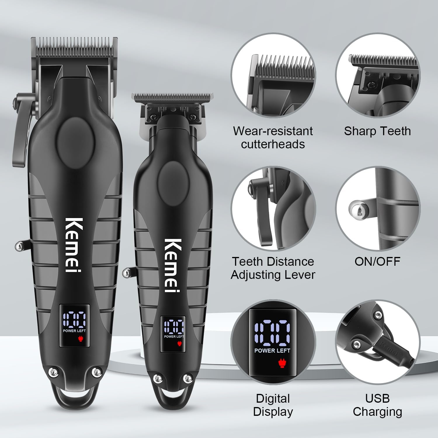 Kemei Hair Clipper Kit for Men - Men'S Grooming Scissors review and price