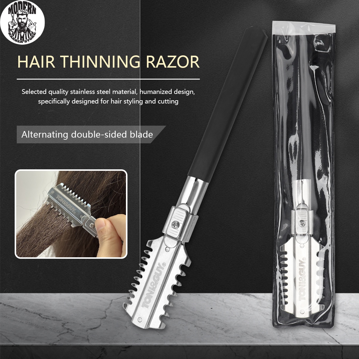 Salon Double-Edge Shaving Hair - Men'S Grooming Scissors review and price